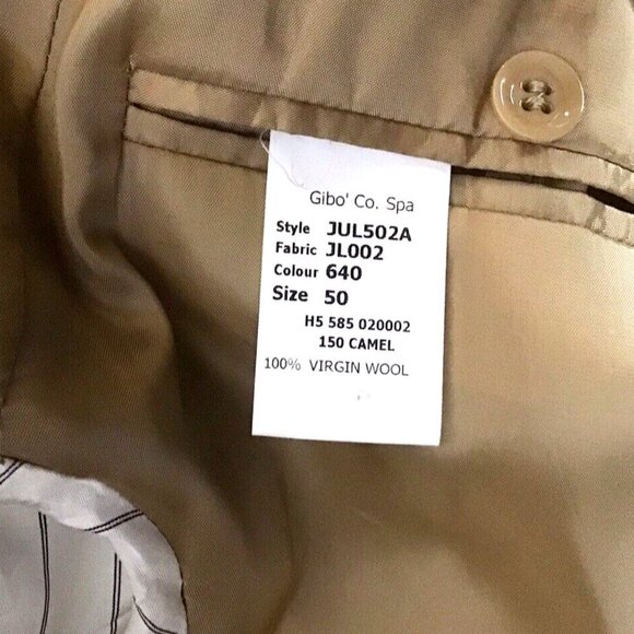 Joseph Homme Men's Wool Dress Coat in Camel Sz - Large - Picture 13 of 13
